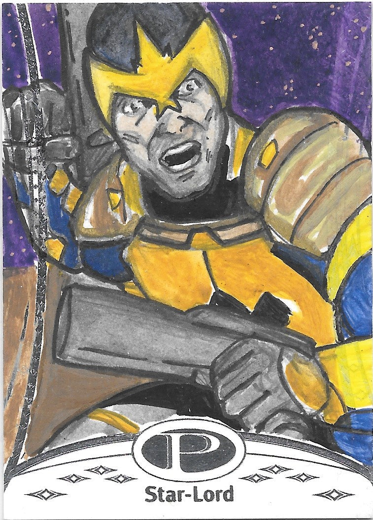 Star-Lord, Sketch Card, 2014 Upper Deck Marvel Premier