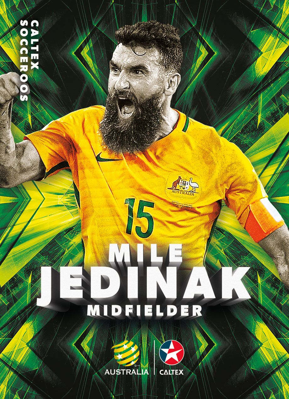 Caltex Socceroos 22 Card Set, 2018 Tap'n'play Soccer Trading Cards