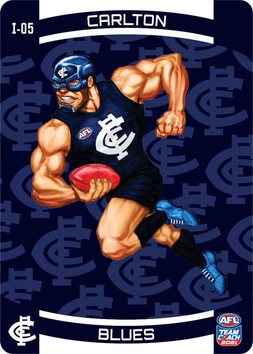 Carlton Blues Mascot, Mascot, 3D Icons, 2021 Teamcoach AFL