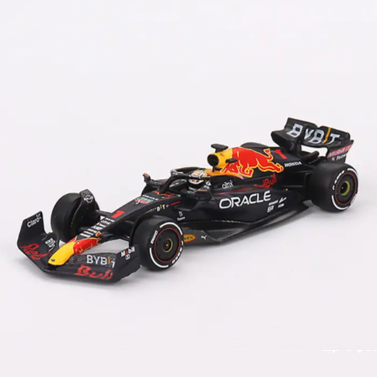 Mini GT, Oracle Red Bull Racing RB18 #1 Max Verstappen 2022 Abu Dhabi Grand Prix Winner - 1:64 Scale Diecast Model Car