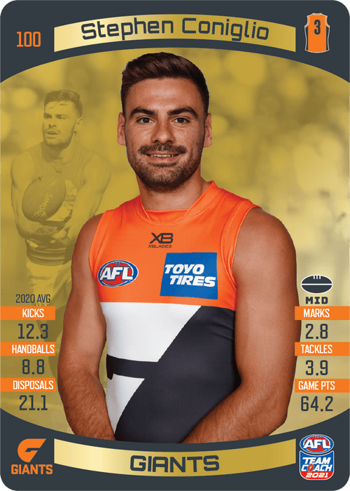 Stephen Coniglio, Gold, 2021 Teamcoach AFL