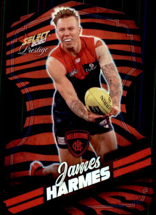 James Harmes, Zebra Diecut, 2020 Select AFL PRESTIGE Footy Stars