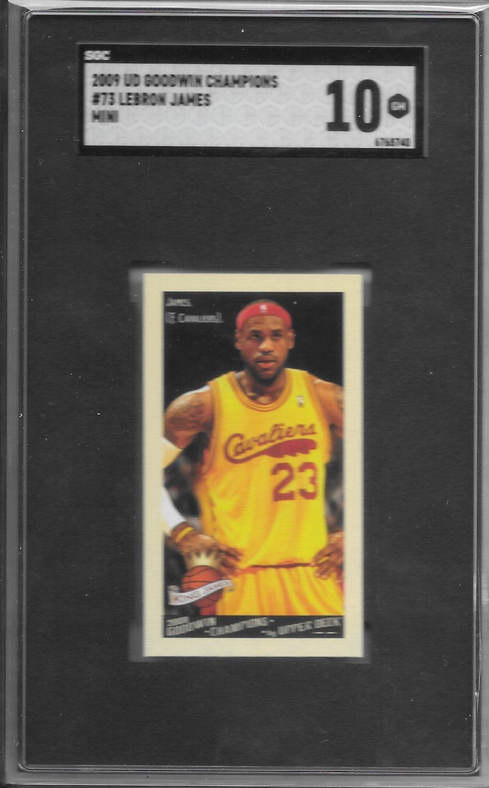 Lebron James, Mini, 2009 UD Goodwin Champions NBA, SGC 10