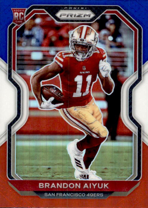 Brandon Aiyuk, RC, Red White Blue Prizm, 2020 Panini Prizm Football NFL