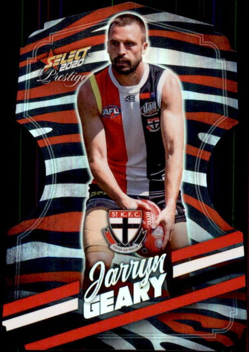 Jarryn Geary, Zebra Diecut, 2020 Select AFL PRESTIGE Footy Stars