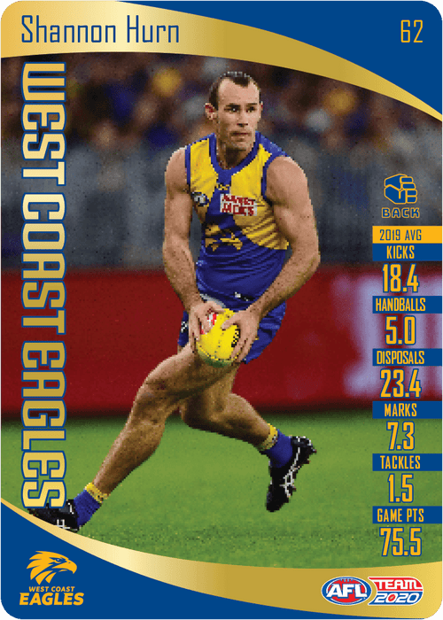 Shannon Hurn, Gold, 2020 Teamcoach AFL