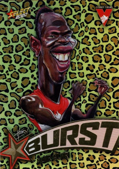 Aliir Aliir, Leopard Starburst, 2020 Select AFL Footy Stars