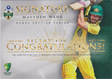 Matthew Wade, Signature Redemption, 2017-18 Tap'n'play The Ashes Cricket
