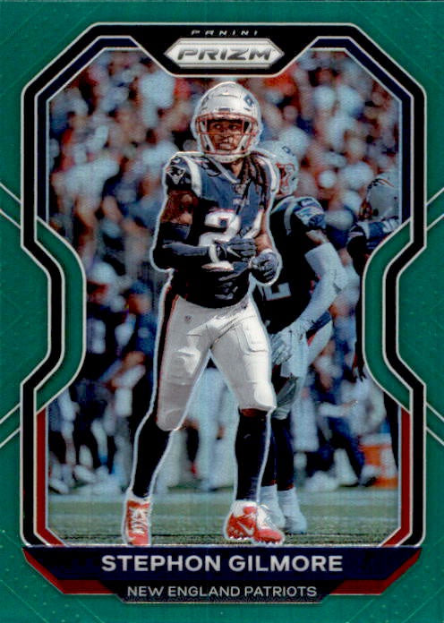 Stephon Gilmore, Green Prizm, 2020 Panini Prizm Football NFL