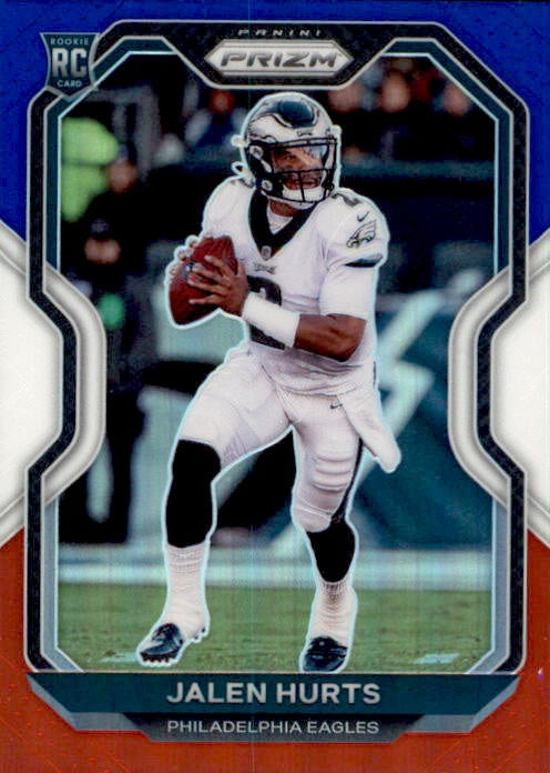 Jalen Hurts, RC, Red White Blue Prizm, 2020 Panini Prizm Football NFL