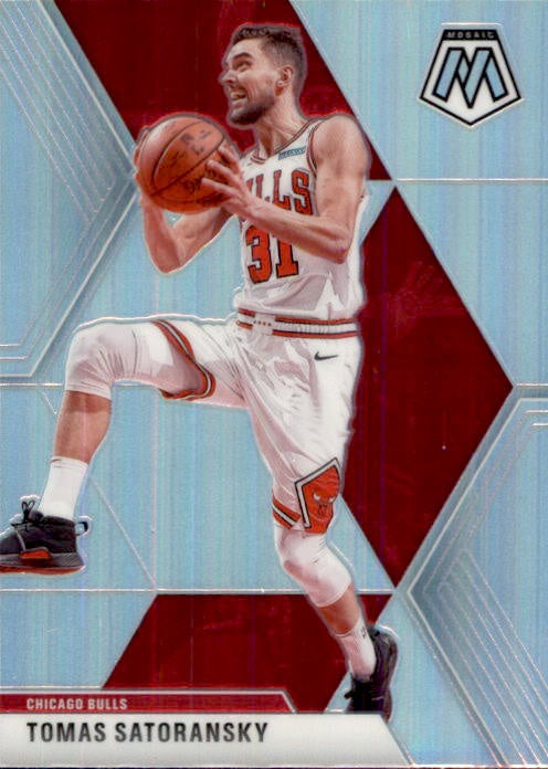 Tomas Satoransky, Silver Prizm, 2019-20 Panini Mosaic Basketball NBA