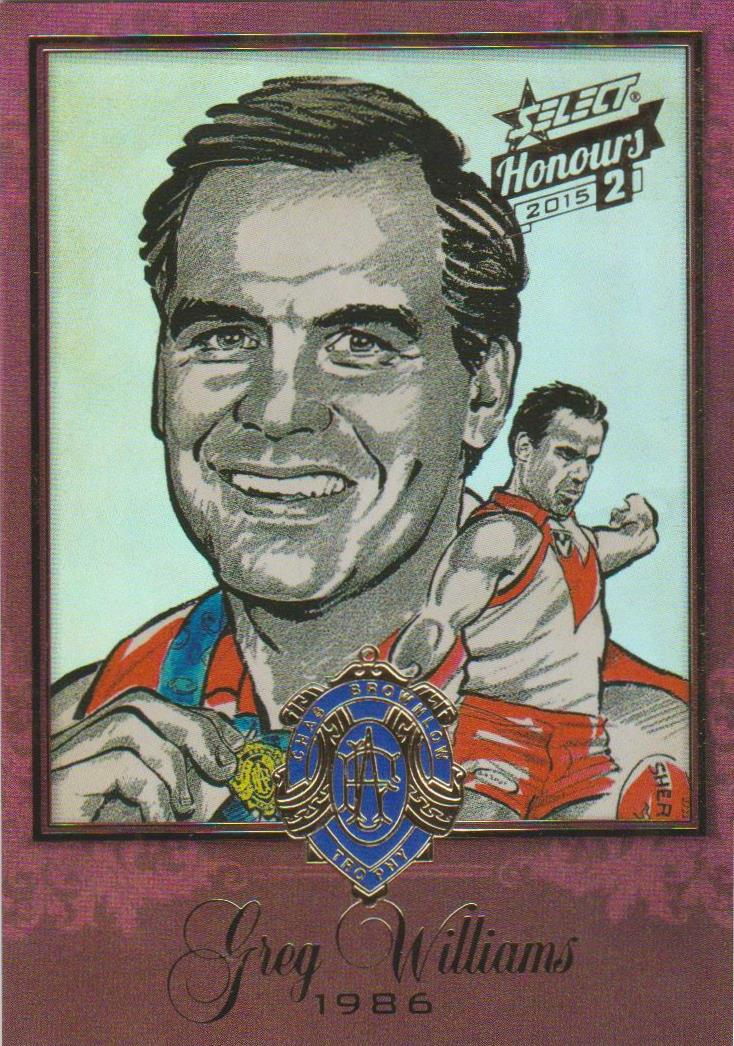 Greg Williams, Brownlow Sketch, 2014 Select AFL Honours 2