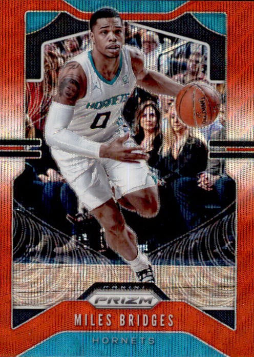 2019-20 Prizm Basketball Red Wave Refractor Miles Bridges