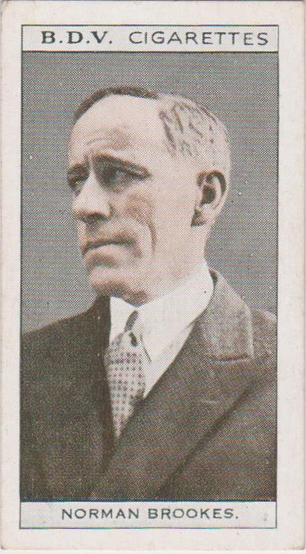 Norman Brookes & P A Pavey, 1933 BDV Cigarettes