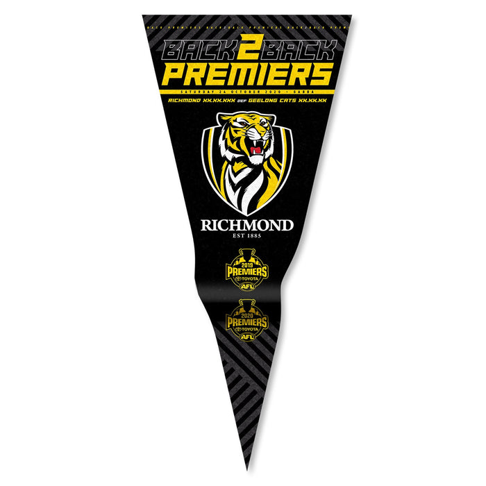 Back to Back 2020 RICHMOND PREMIERS SCORE PENNANT