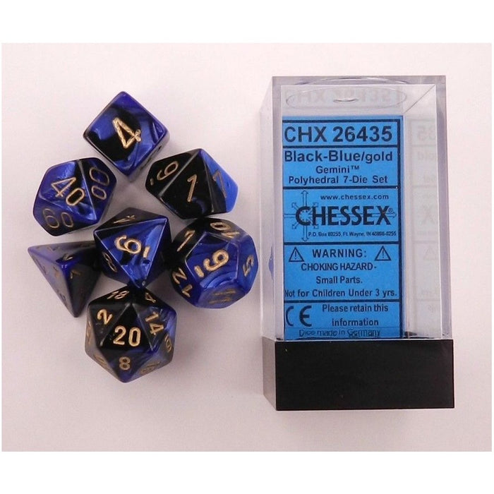 CHX 26435 Gemini Black-Blue/Gold 7-Die Set