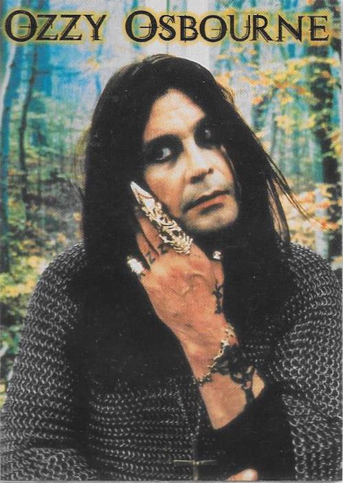 1999 Cornerstone Comms, Ozzy Osborne, Promotional card.