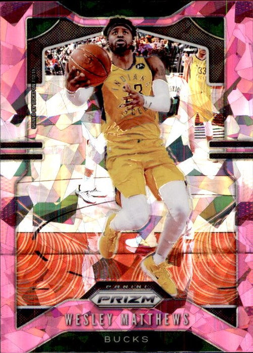 Wesley Matthews, Pink Cracked Ice, 2019-20 Prizm Basketball