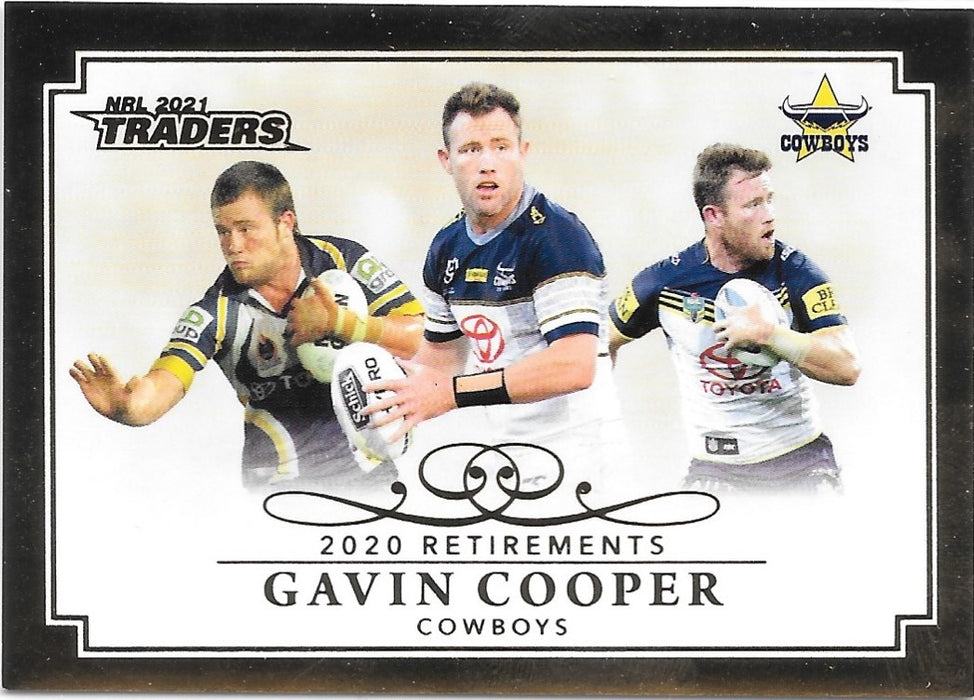 Gavin Cooper, Retirements, 2021 TLA Traders NRL