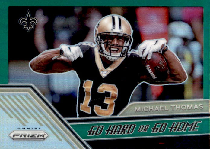 Michael Thomas, Green Go Hard or Go Home, 2020 Panini Prizm Football NFL