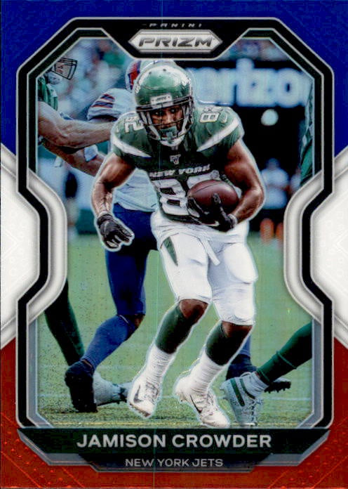 Jamison Crowder, Red White Blue Prizm, 2020 Panini Prizm Football NFL