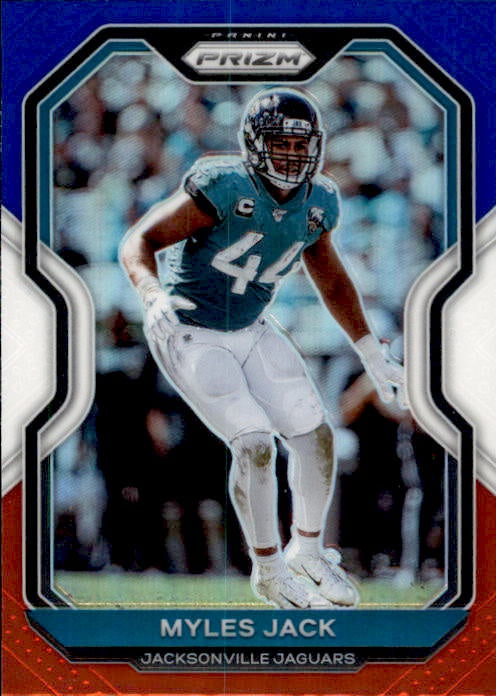 Myles Jack, Red White Blue Prizm, 2020 Panini Prizm Football NFL