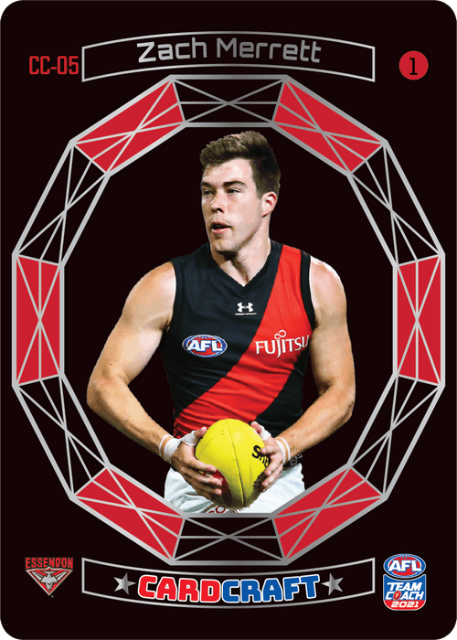 Zach Merrett, #1, Craft Card, 2021 Teamcoach AFL