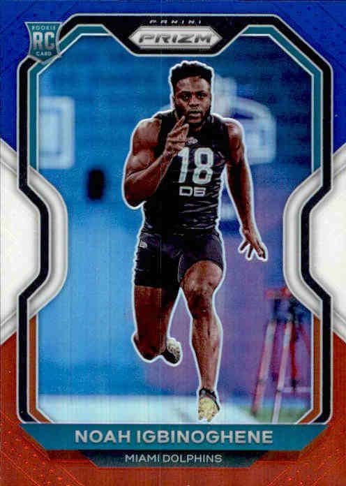 Noah Igbinoghene, RC, Red White Blue Prizm, 2020 Panini Prizm Football NFL