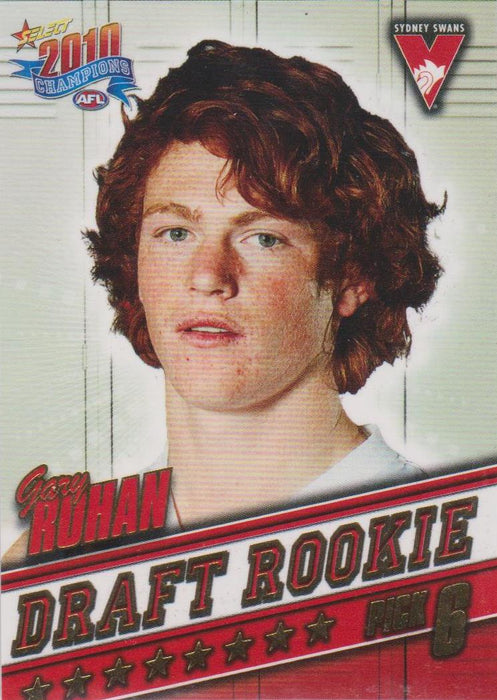 2010 Select AFL Champions, Draft Rookie, Gary Rohan