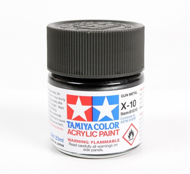 TAMIYA ACRYLIC MINI X-10 GUN METAL 10ml