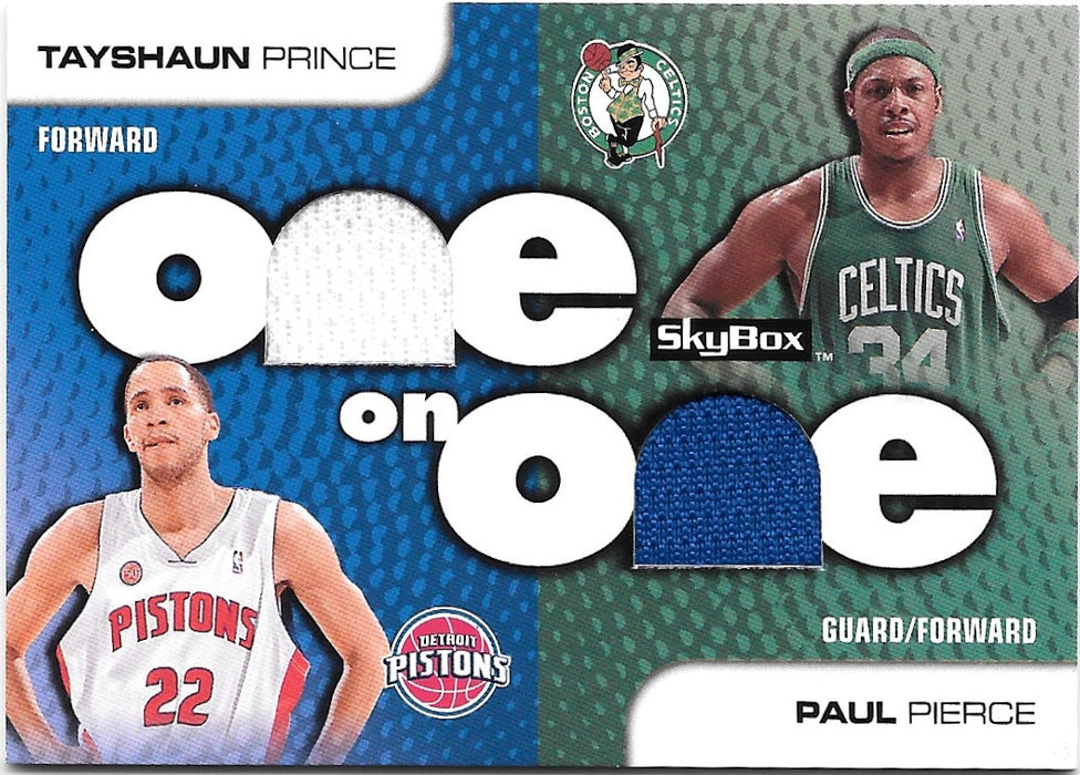 Tayshaun Prince, Paul Pierce, One on One, 2008-09 Skybox Basketball NBA