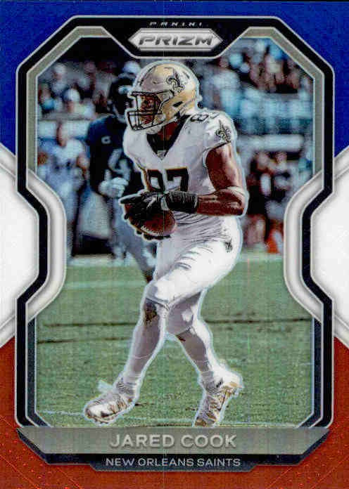 Jared Cook, Red White Blue Prizm, 2020 Panini Prizm Football NFL