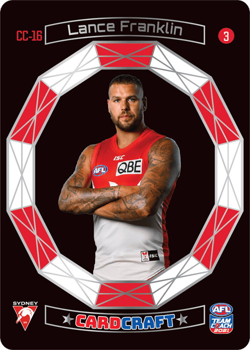 Lance Franklin, #3, Craft Card, 2021 Teamcoach AFL