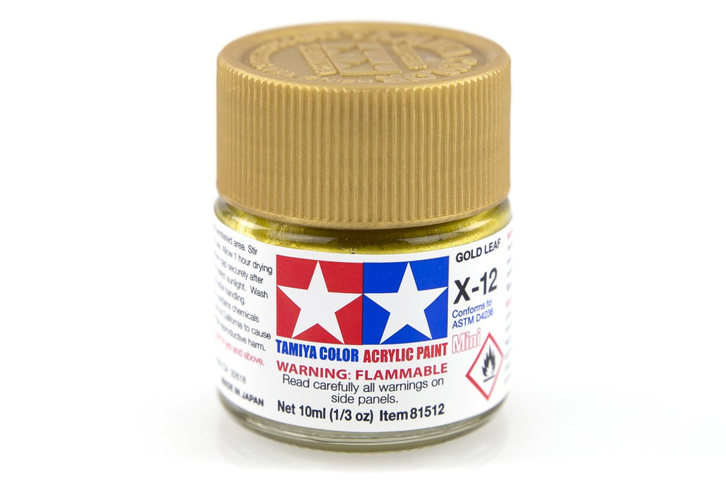 TAMIYA ACRYLIC MINI X-12 GOLD LEAF 10ml