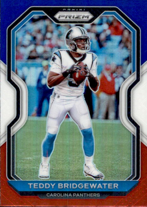 Teddy Bridgewater, Red White Blue Prizm, 2020 Panini Prizm Football NFL