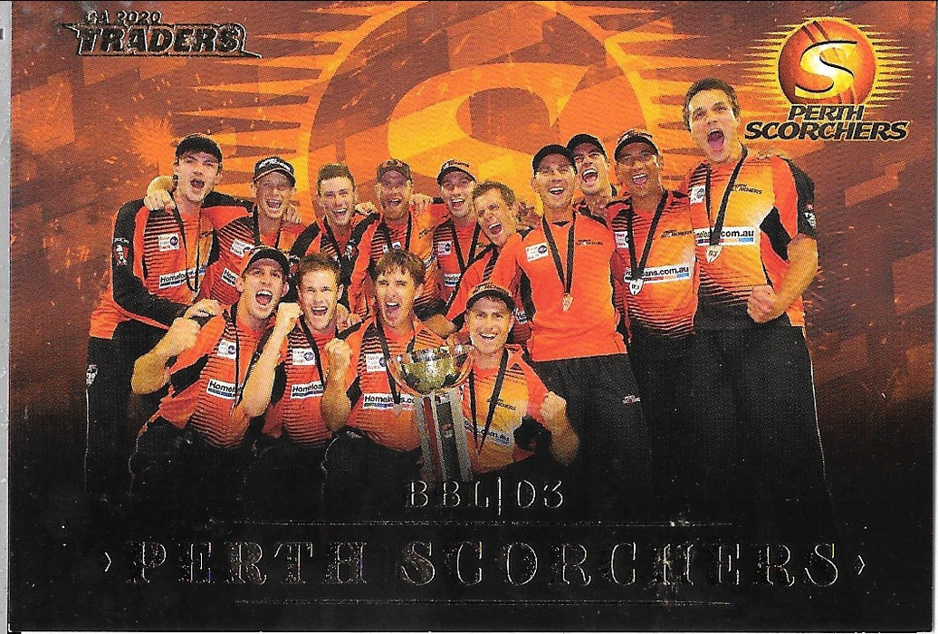 BBL 03 Season Premiers Perth Scorchers, 2020-21 TLA Cricket Australia and BBL