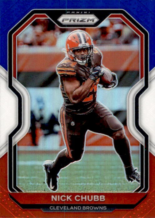 Nick Chubb, Red White Blue Prizm, 2020 Panini Prizm Football NFL