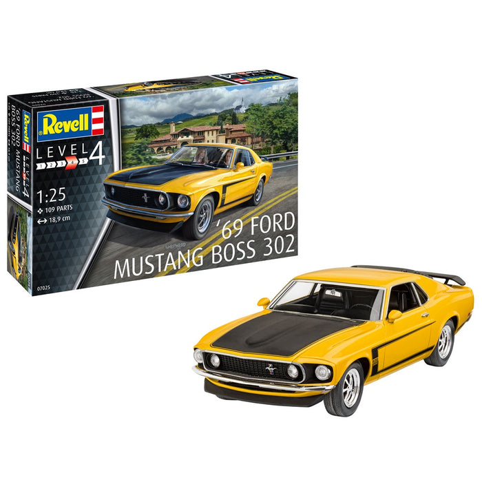 REVELL 1969 BOSS 302 MUSTANG 1:25 Scale Model Kit