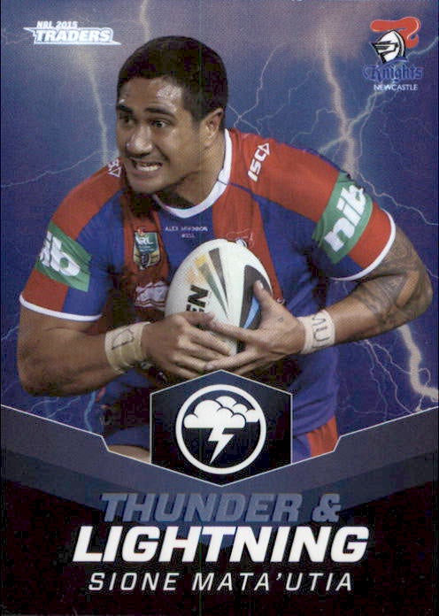 Sione Mata'utia, Thunder & Lightning, 2015 ESP Traders NRL