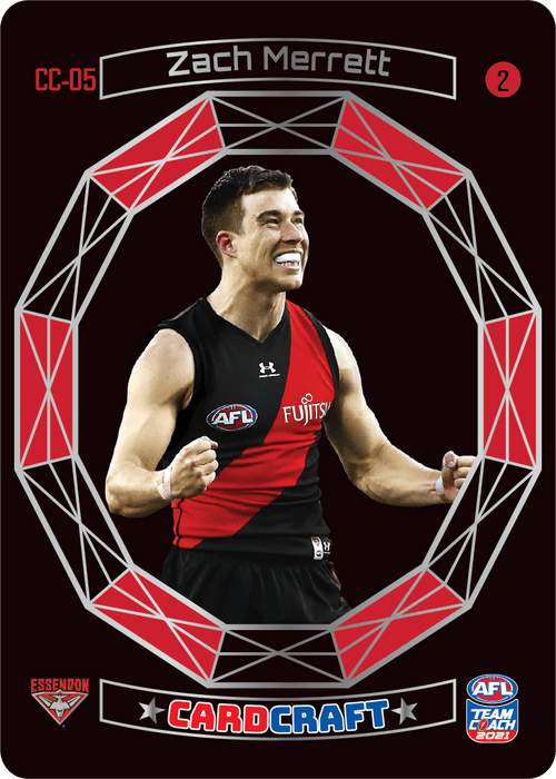 Zach Merrett, #2, Craft Card, 2021 Teamcoach AFL