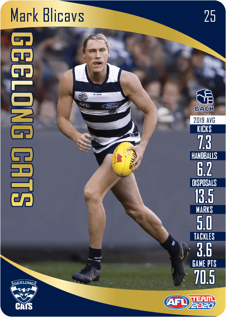 Mark Blicavs, Gold, 2020 Teamcoach AFL