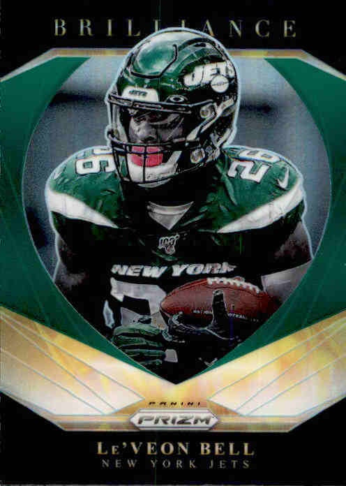 Le'Veon Bell, Green Brilliance, 2020 Panini Prizm Football NFL