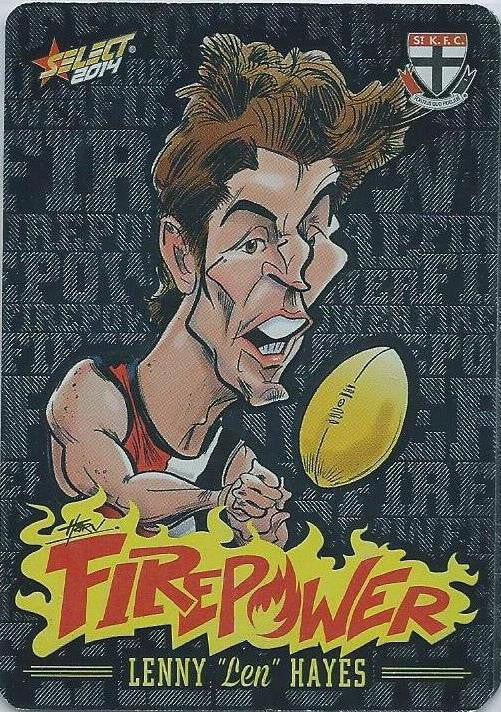 Lenny Hayes, Firepower Caricatures, 2014 Select AFL Champions