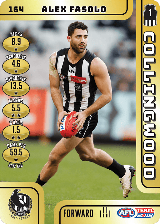 Alex Fasolo, Gold, 2018 Teamcoach AFL