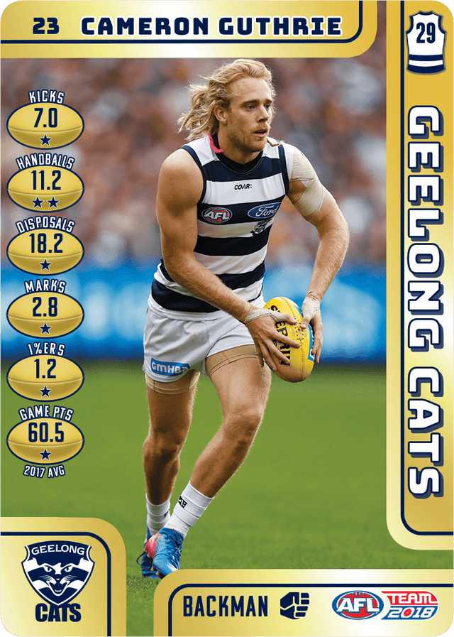 Cameron Guthrie, Gold, 2018 Teamcoach AFL