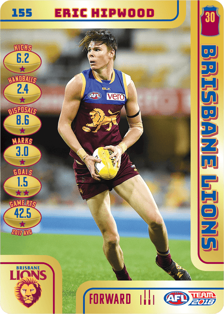 Eric Hipwood, Gold, 2018 Teamcoach AFL