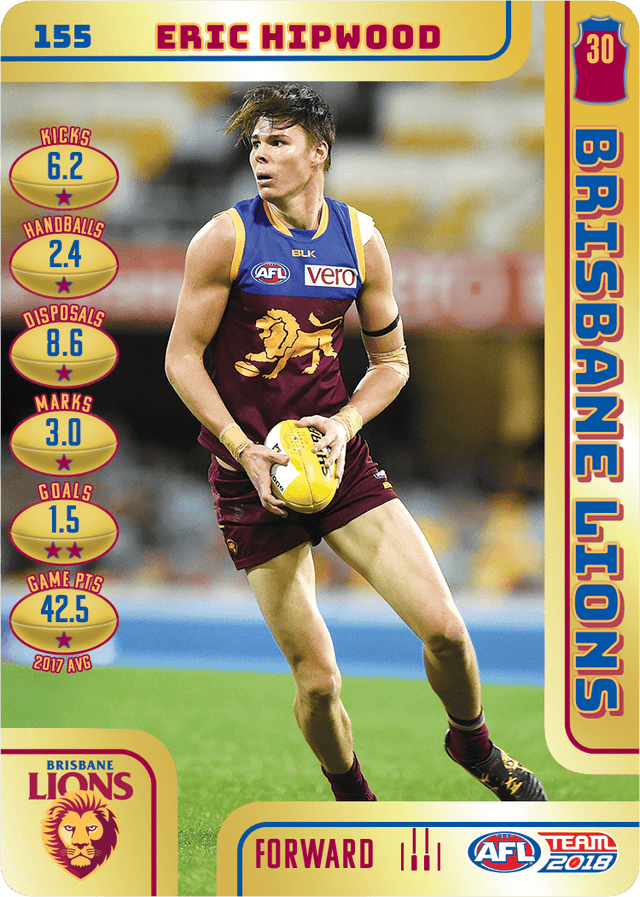 Eric Hipwood, Gold, 2018 Teamcoach AFL