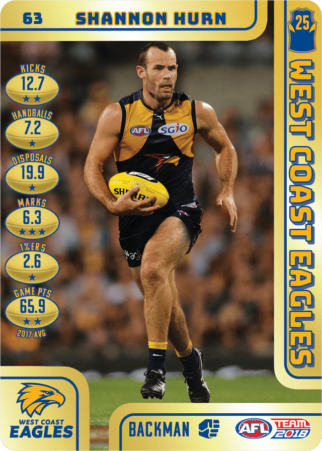 Shannon Hurn, Gold, 2018 Teamcoach AFL