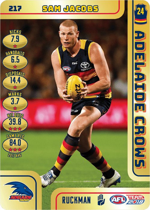 Sam Jacobs, Gold, 2018 Teamcoach AFL