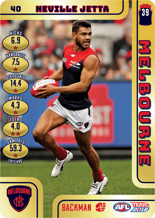 Neville Jetta, Gold, 2018 Teamcoach AFL